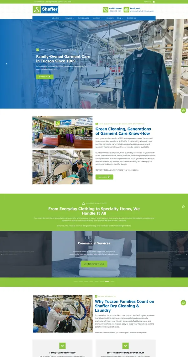 Shaffer Dry Cleaning homepage